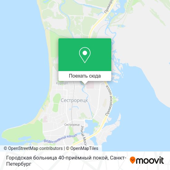 Карта Городская больница 40-приёмный покой