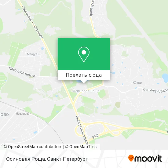 Карта Осиновая Роща