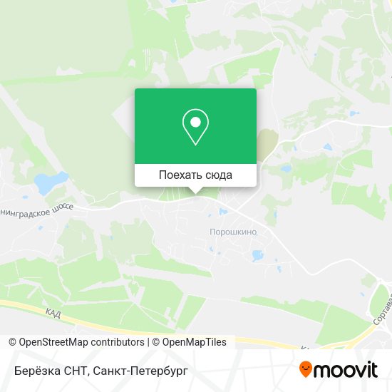 Карта Берёзка СНТ