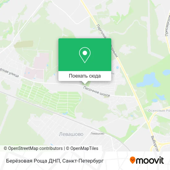 Карта Берёзовая Роща ДНП
