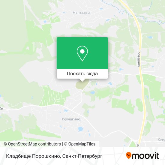 Карта Кладбище Порошкино