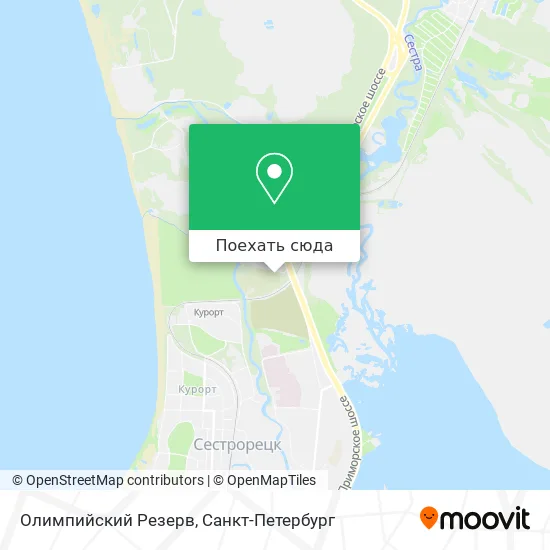 Карта Олимпийский Резерв