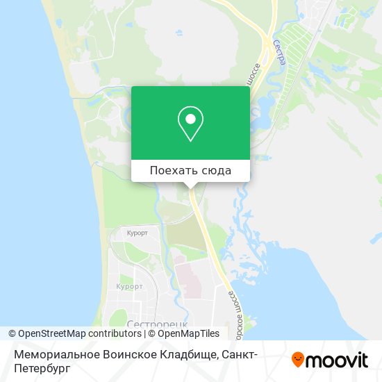 Карта Мемориальное Воинское Кладбище