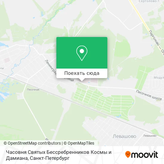 Карта Часовня Святых Бессребренников Космы и Дамиана