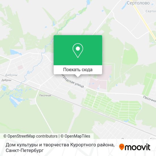 Карта Дом культуры и творчества Курортного района
