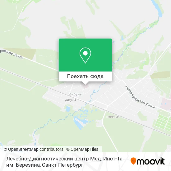 Карта Лечебно-Диагностический центр Мед. Инст-Та им. Березина
