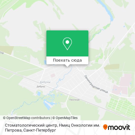 Карта Стоматологический центр, Нмиц Онкологии им. Петрова