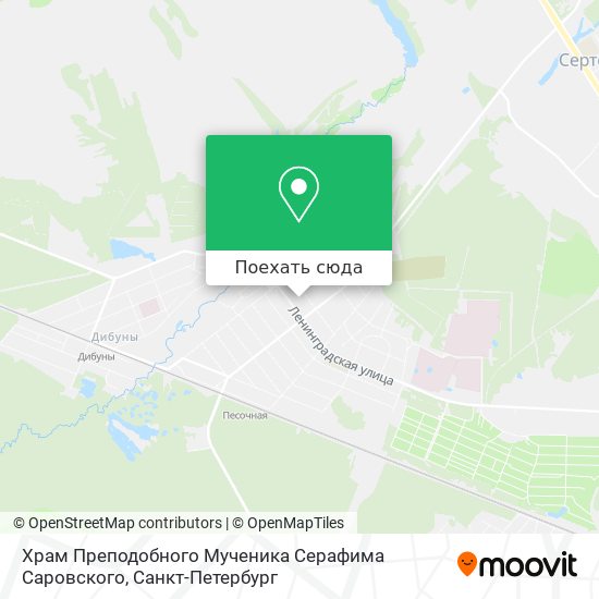 Карта Храм Преподобного Мученика Серафима Саровского