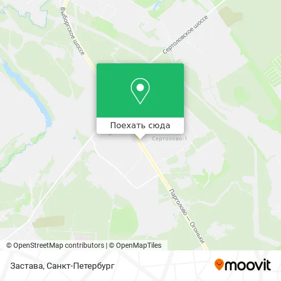 Карта Застава