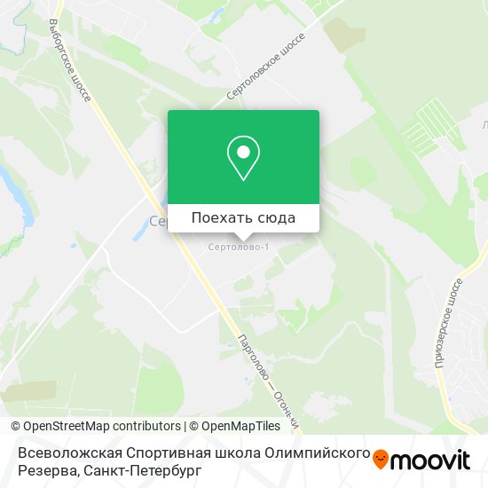 Карта Всеволожская Спортивная школа Олимпийского Резерва
