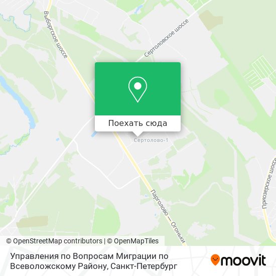 Карта Управления по Вопросам Миграции по Всеволожскому Району