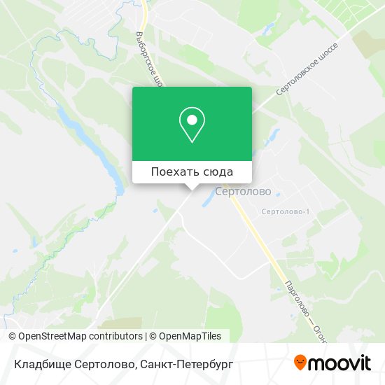 Карта Кладбище Сертолово