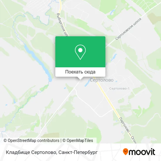 Карта Кладбище Сертолово