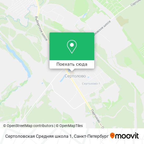 Карта Сертоловская Средняя школа 1