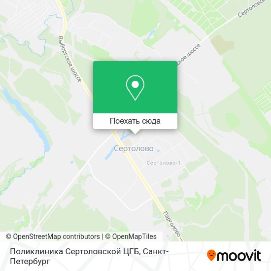 Карта Поликлиника Сертоловской ЦГБ