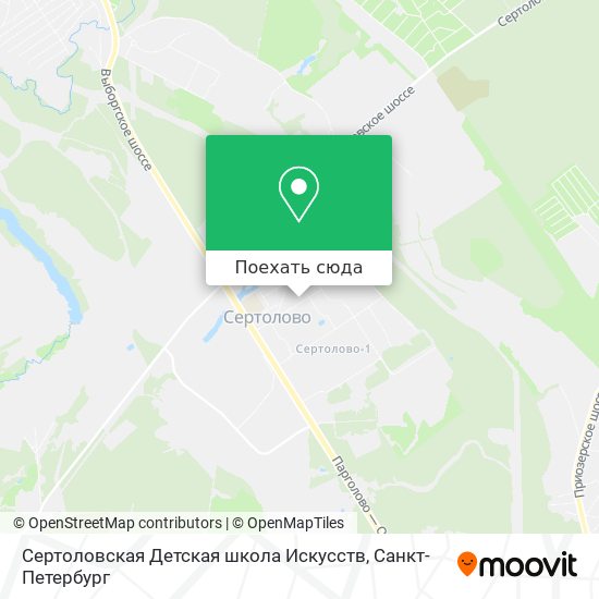 Карта Сертоловская Детская школа Искусств