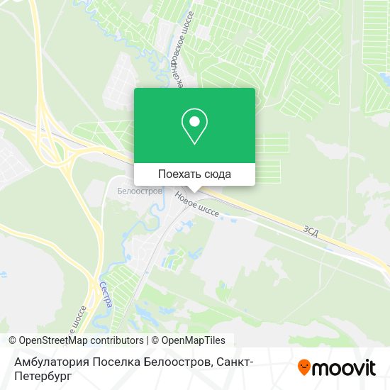 Карта Амбулатория Поселка Белоостров