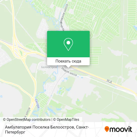 Карта Амбулатория Поселка Белоостров