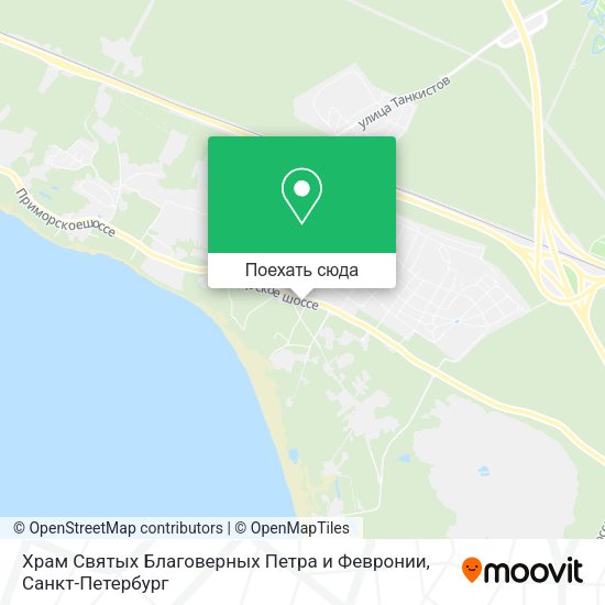 Карта Храм Святых Благоверных Петра и Февронии