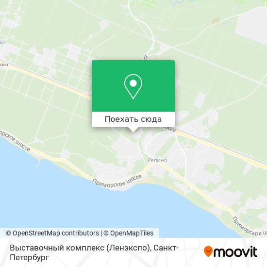 Карта Выставочный комплекс (Ленэкспо)