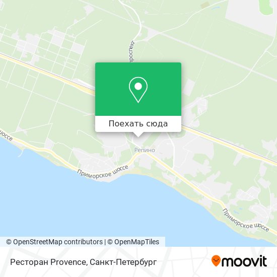 Карта Ресторан Provence