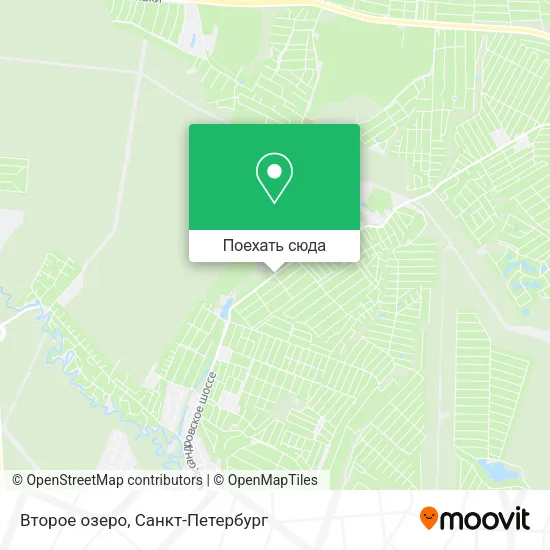 Карта Второе озеро