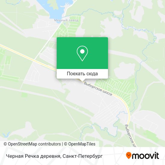 Карта Черная Речка деревня