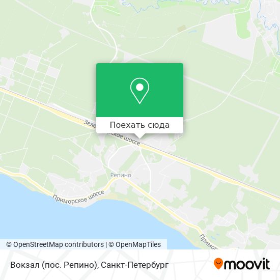 Карта Вокзал (пос. Репино)