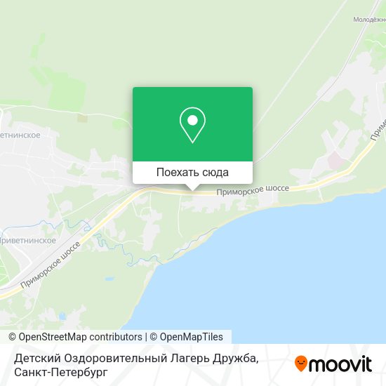Карта Детский Оздоровительный Лагерь Дружба