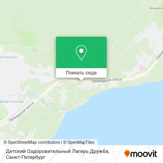 Карта Детский Оздоровительный Лагерь Дружба
