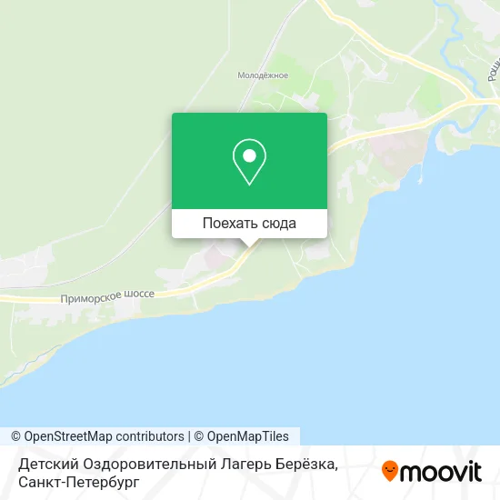 Карта Детский Оздоровительный Лагерь Берёзка