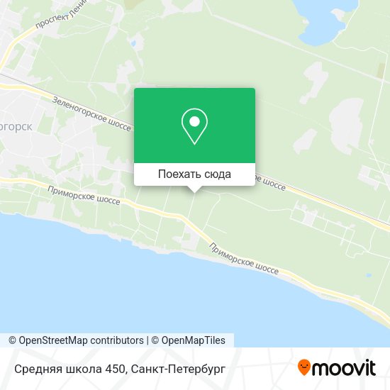 Карта Средняя школа 450