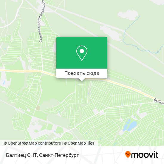 Карта Балтиец СНТ