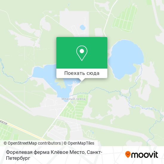 Карта Форелевая ферма Клёвое Место