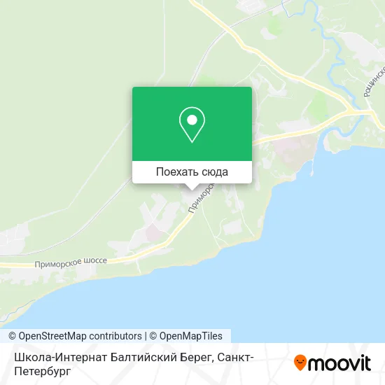 Карта Школа-Интернат Балтийский Берег