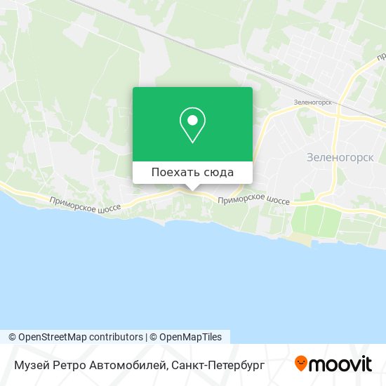 Карта Музей Ретро Автомобилей