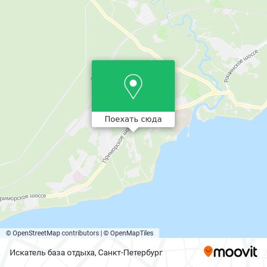 Карта Искатель база отдыха