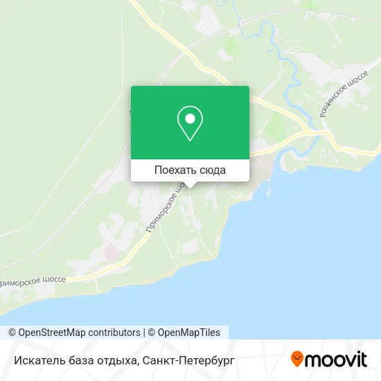 Карта Искатель база отдыха