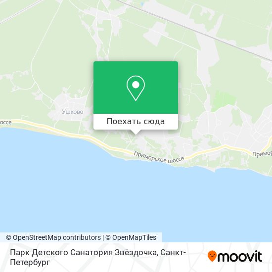 Карта Парк Детского Санатория Звёздочка
