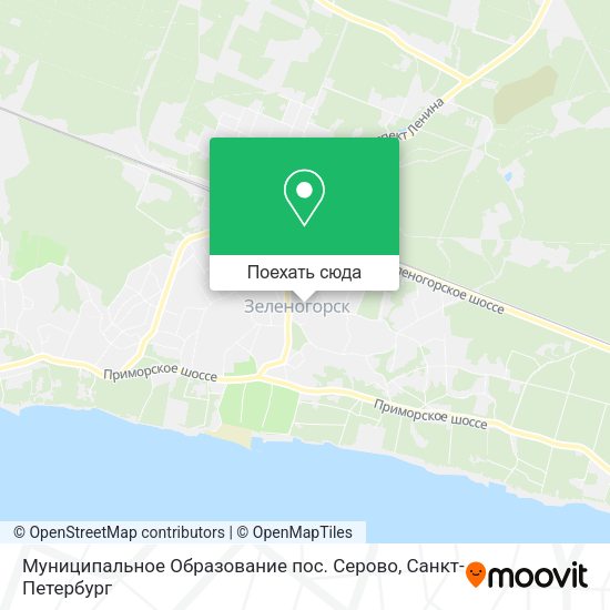 Карта Муниципальное Образование пос. Серово