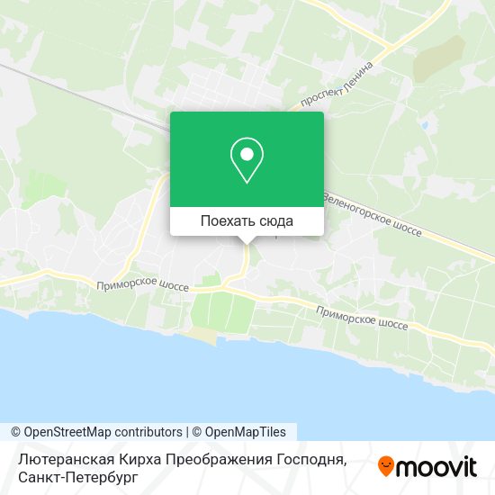 Карта Лютеранская Кирха Преображения Господня