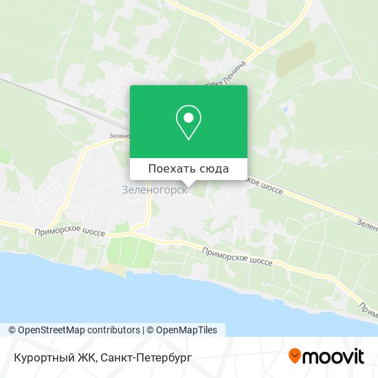 Зеленогорск санкт петербург карта