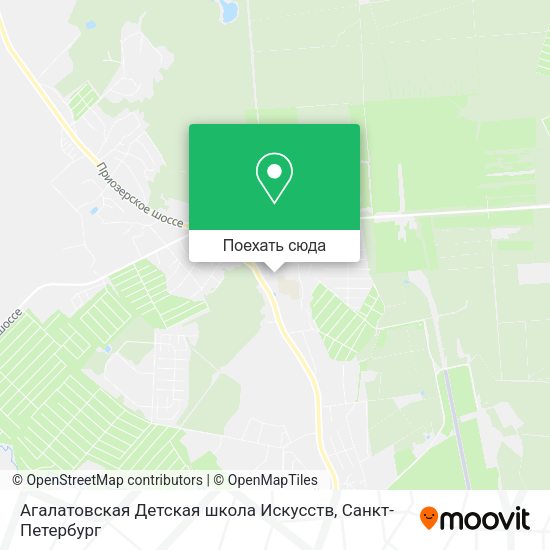 Карта Агалатовская Детская школа Искусств