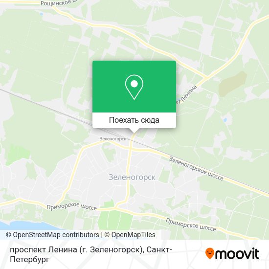 Карта проспект Ленина (г. Зеленогорск)