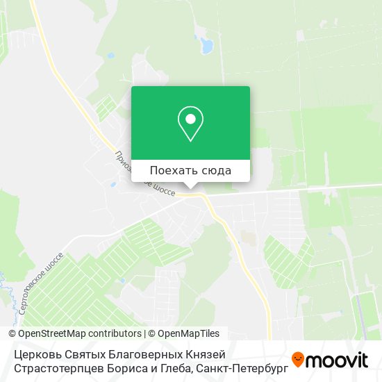 Карта Церковь Святых Благоверных Князей Страстотерпцев Бориса и Глеба
