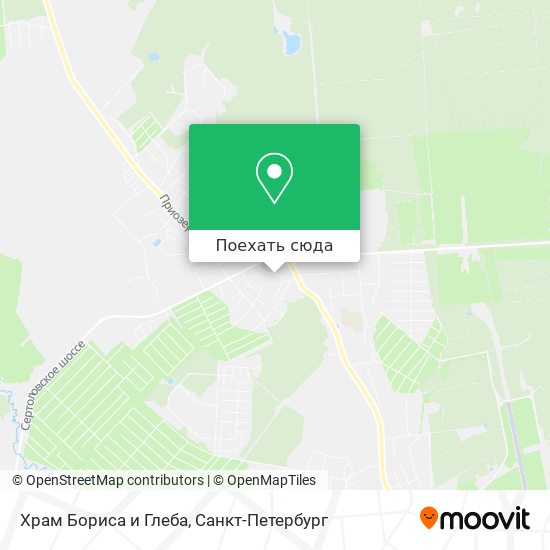 Карта Храм Бориса и Глеба