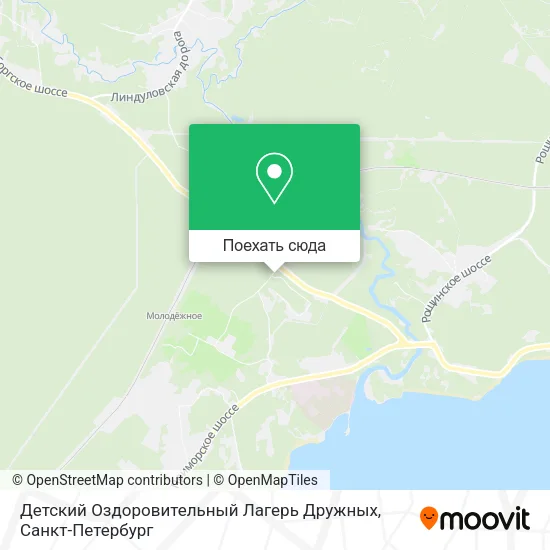 Карта Детский Оздоровительный Лагерь Дружных