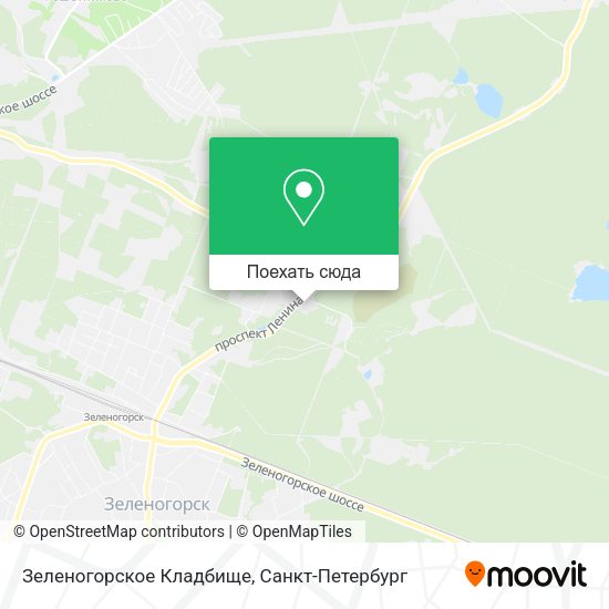 Карта Зеленогорское Кладбище