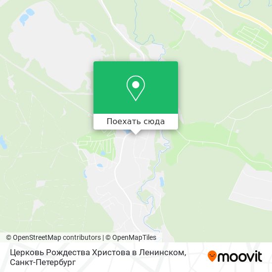 Карта Церковь Рождества Христова в Ленинском