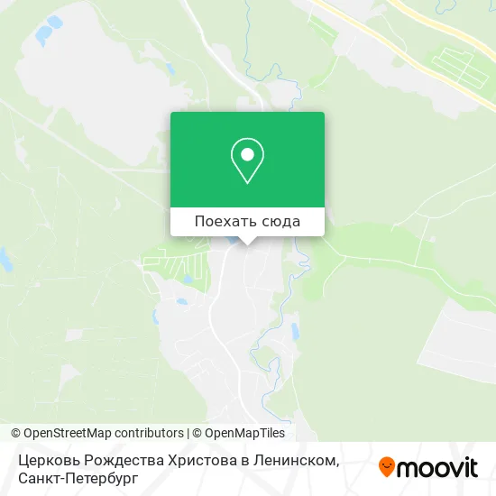 Карта Церковь Рождества Христова в Ленинском
